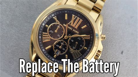 michael kors activity tracker change battery|michael kors watch replacement battery.